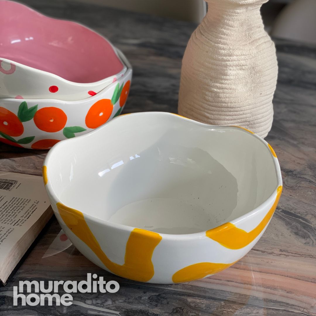MURADITOHOME Que Rico Ceramic Serving Bowl Collection