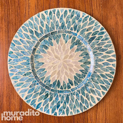 MURADITOHOME Felicia Mother of Pearl Placemat 13"