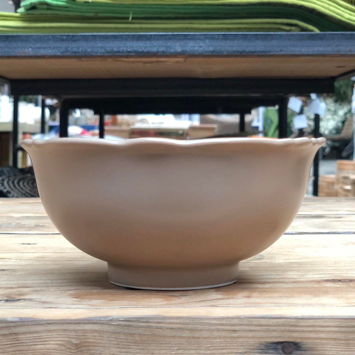 Veronica Brown Ceramic Dinnerware Plate