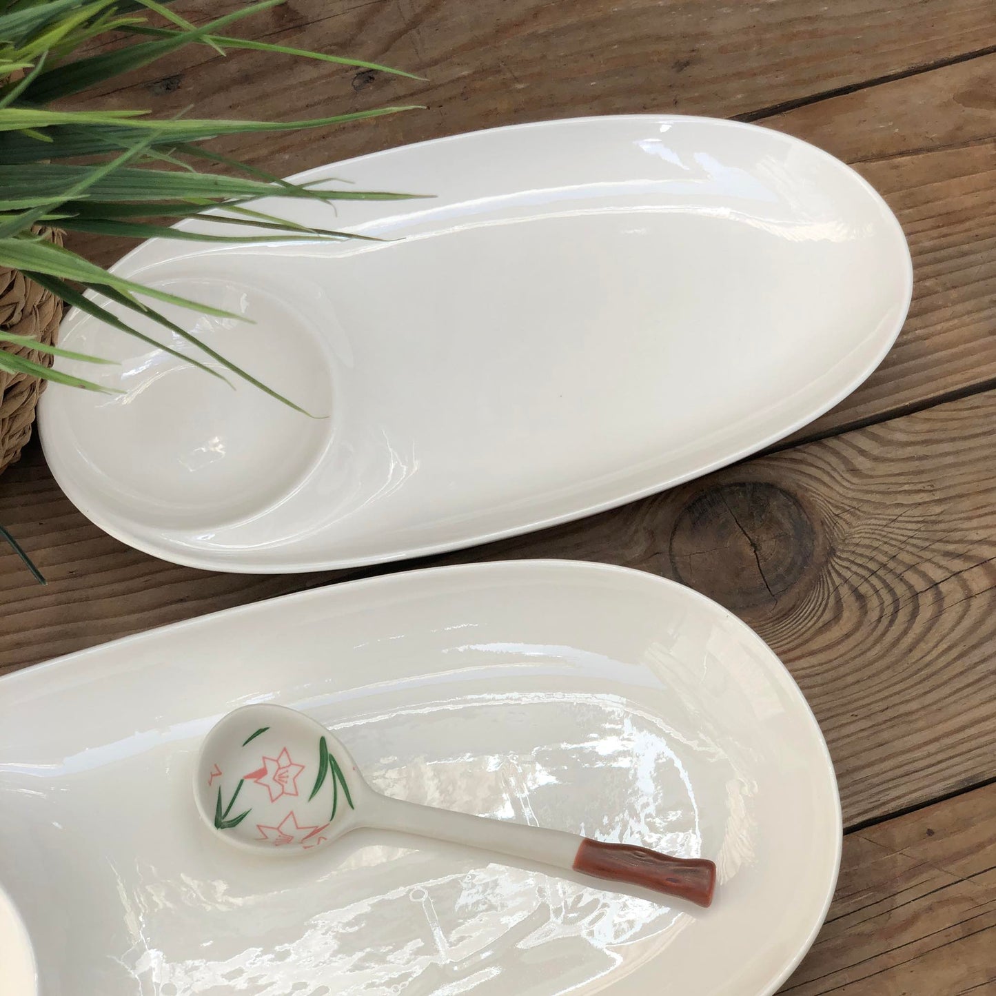 Ceramic Oval Shape Sushi Plate