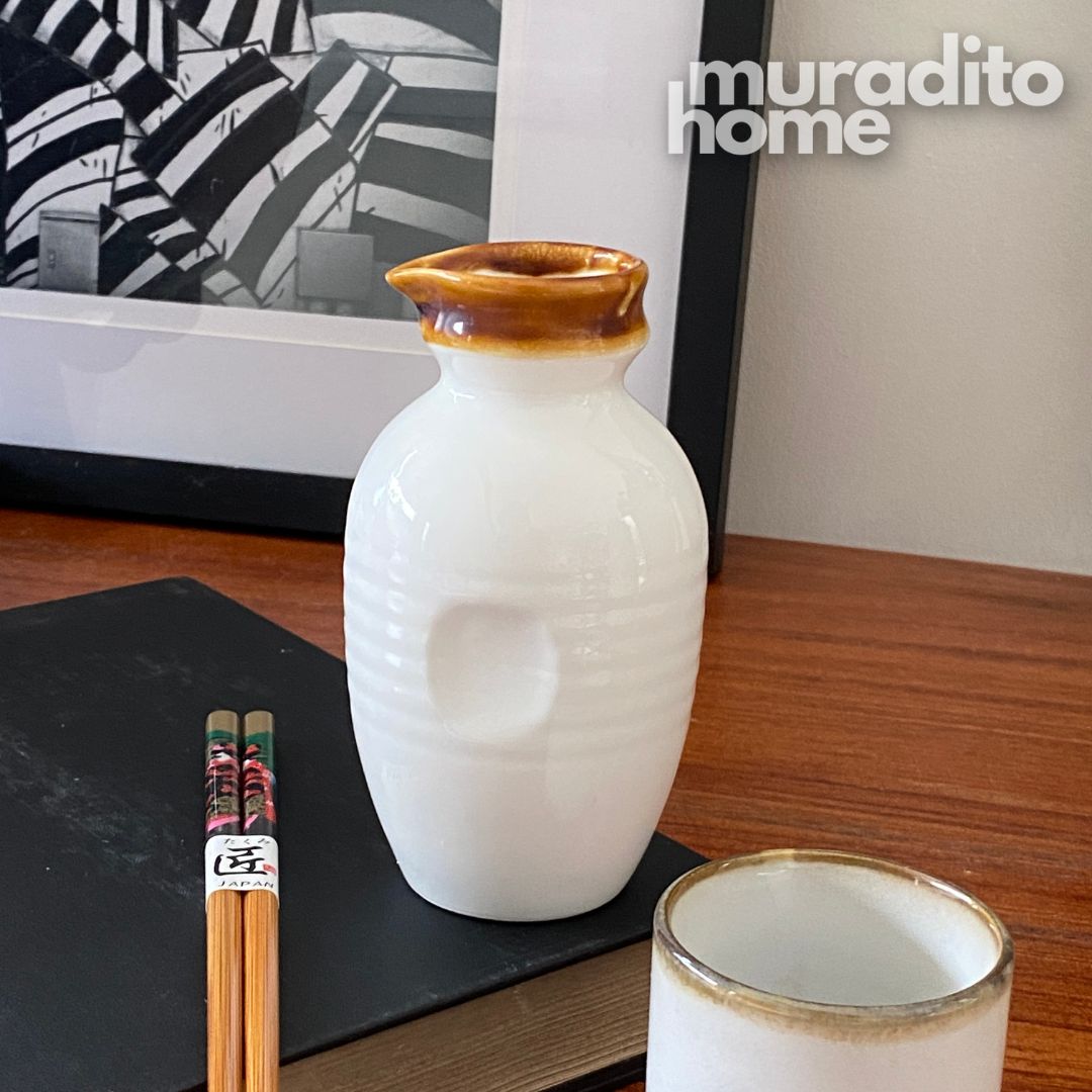 MURADITOHOME Hanatsuki Ceramic Japanese Cup and Creaner Jar Collection