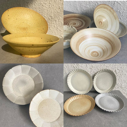 Handmade Clay Stoneware Plate Collection Batch 2
