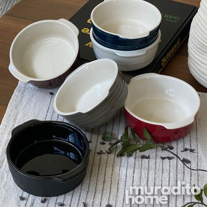 MURADITOHOME Midorizora Ceramic Round Baking Dish Collection