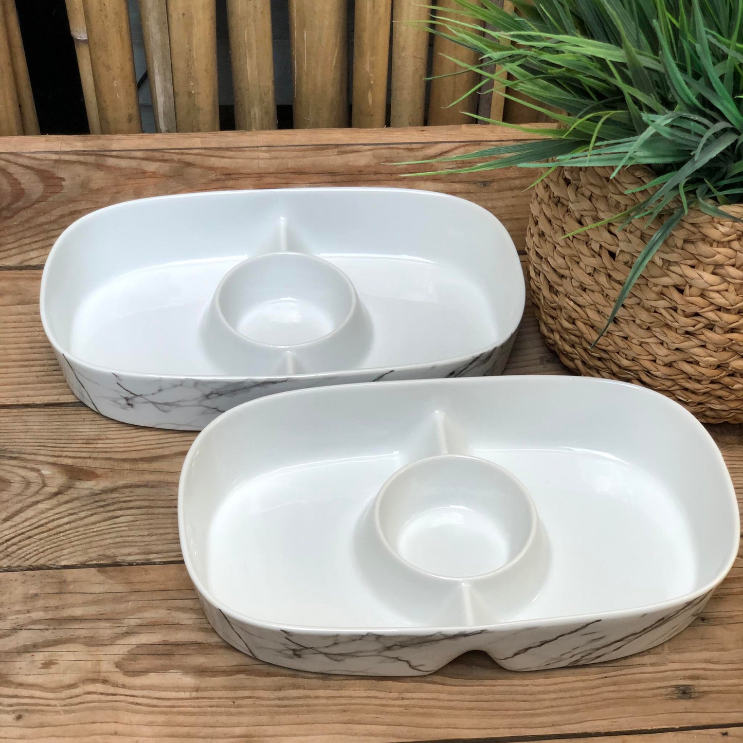 Oval Chip N Dip Marble 34x21x6.5 inch