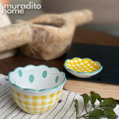 MURADITOHOME Mitch and Chona Ceramic Bowl and Dipping Sauce Collection