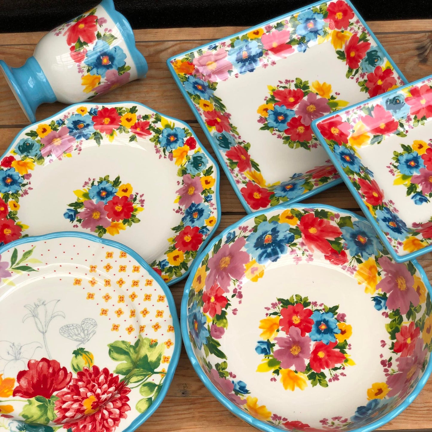 Bordeaux & Provence Ceramic Dinneware Plate