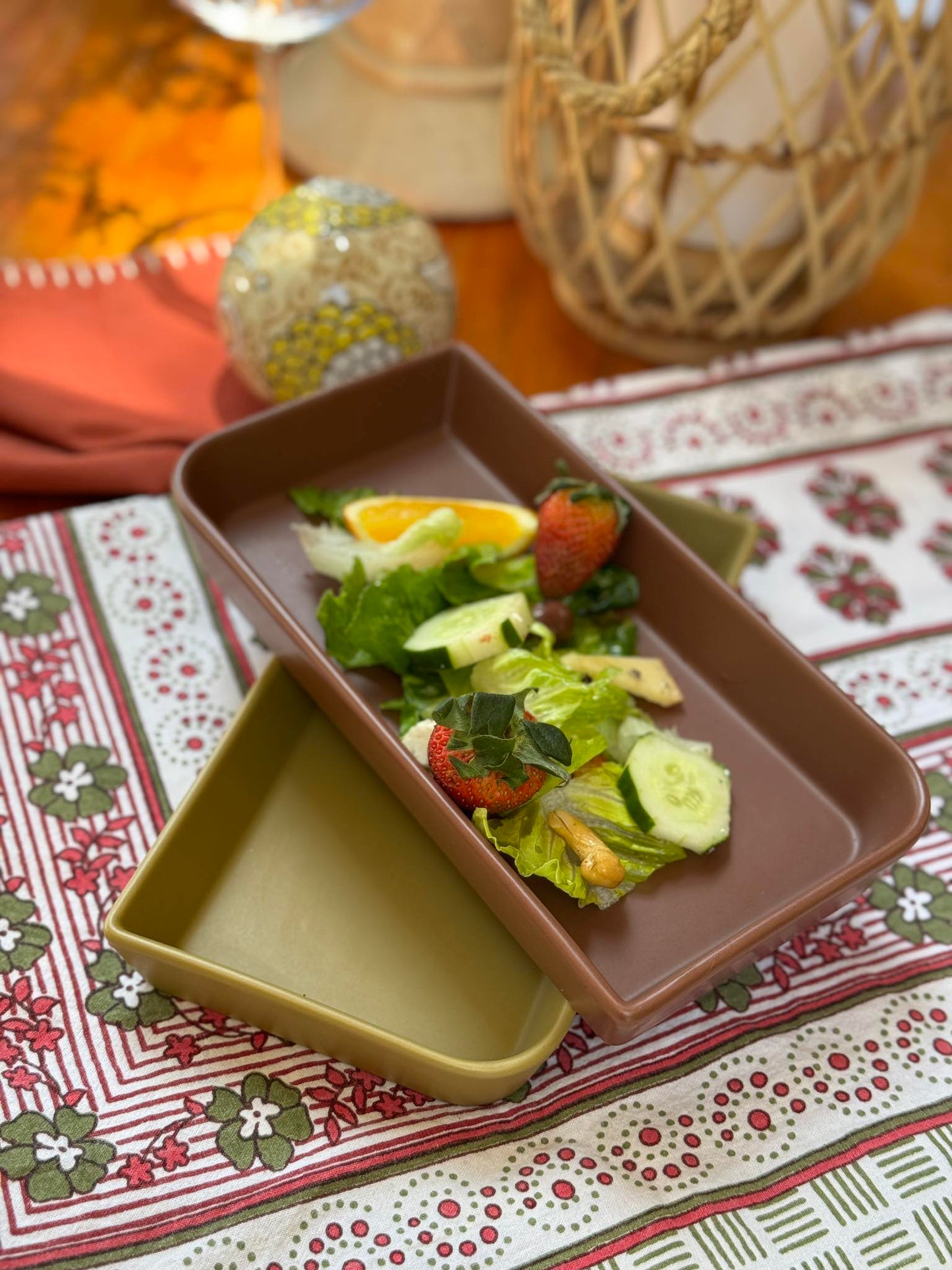 Muraditohome Morgan Rectangular Serving Plate 9x4.5x1 inch