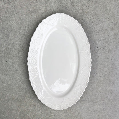 MURADITOHOME Lacie Oval Serving Plate 12x8 inch