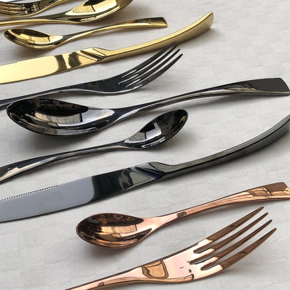 Greta 4 pcs Matte Polish Cutlery Set ( Spoon, Fork, Knife & Teaspoon )