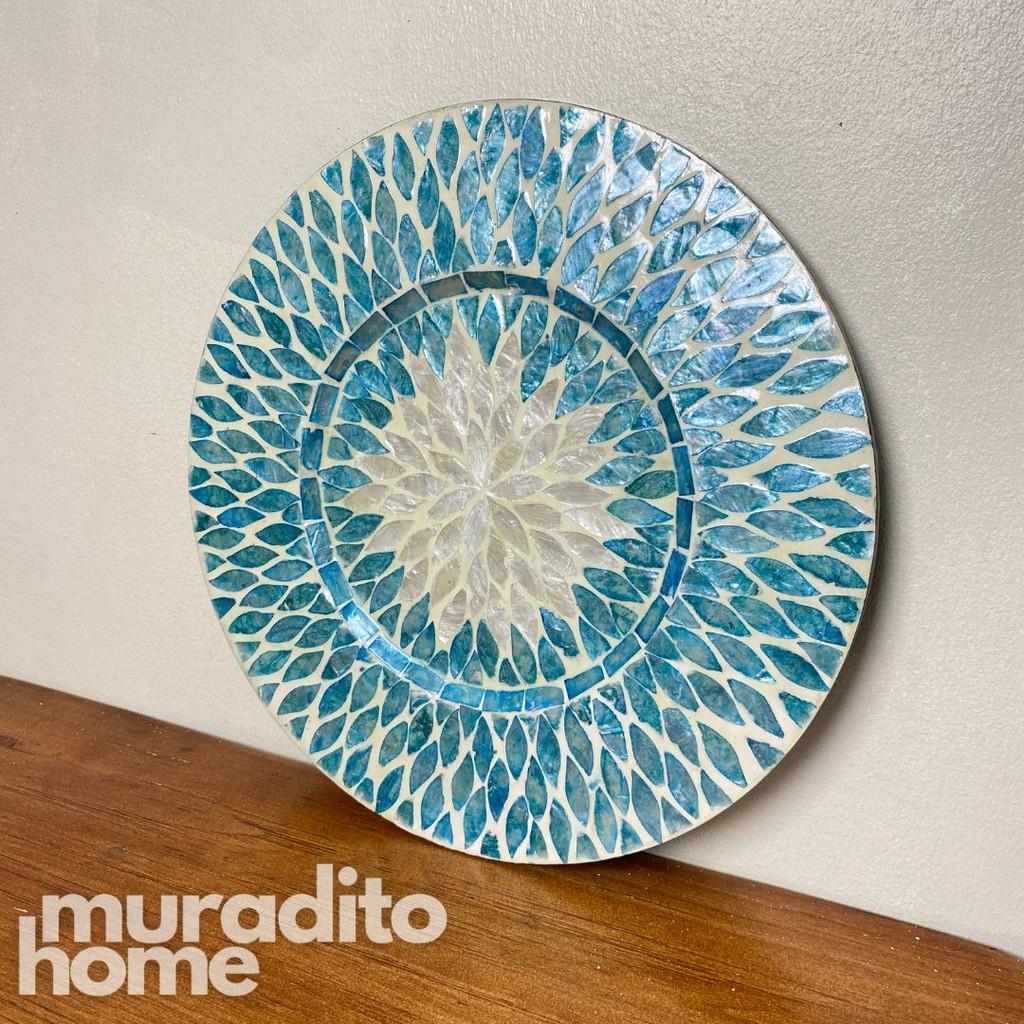 MURADITOHOME Felicia Mother of Pearl Placemat 13"