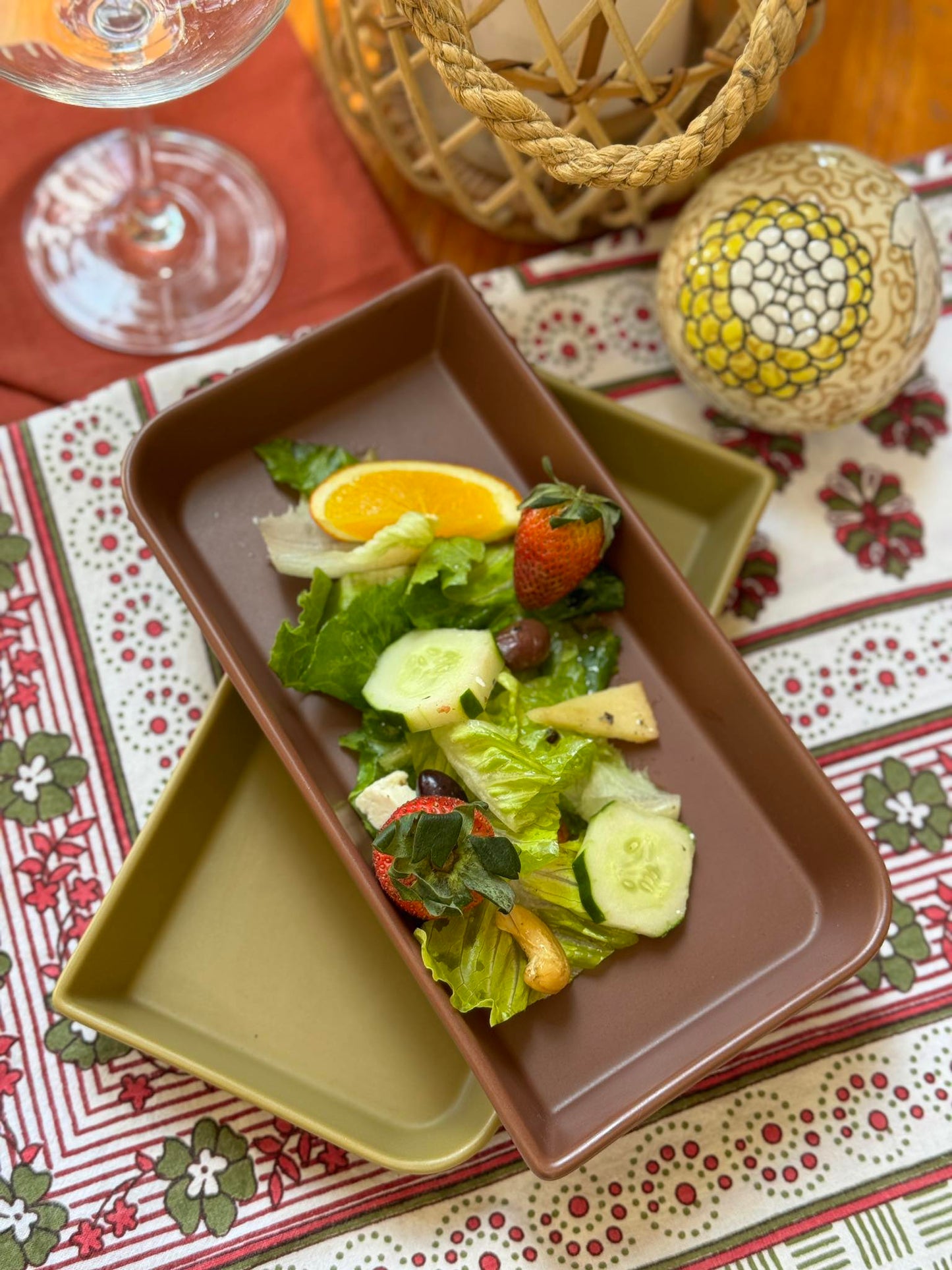 Muraditohome Morgan Rectangular Serving Plate 9x4.5x1 inch