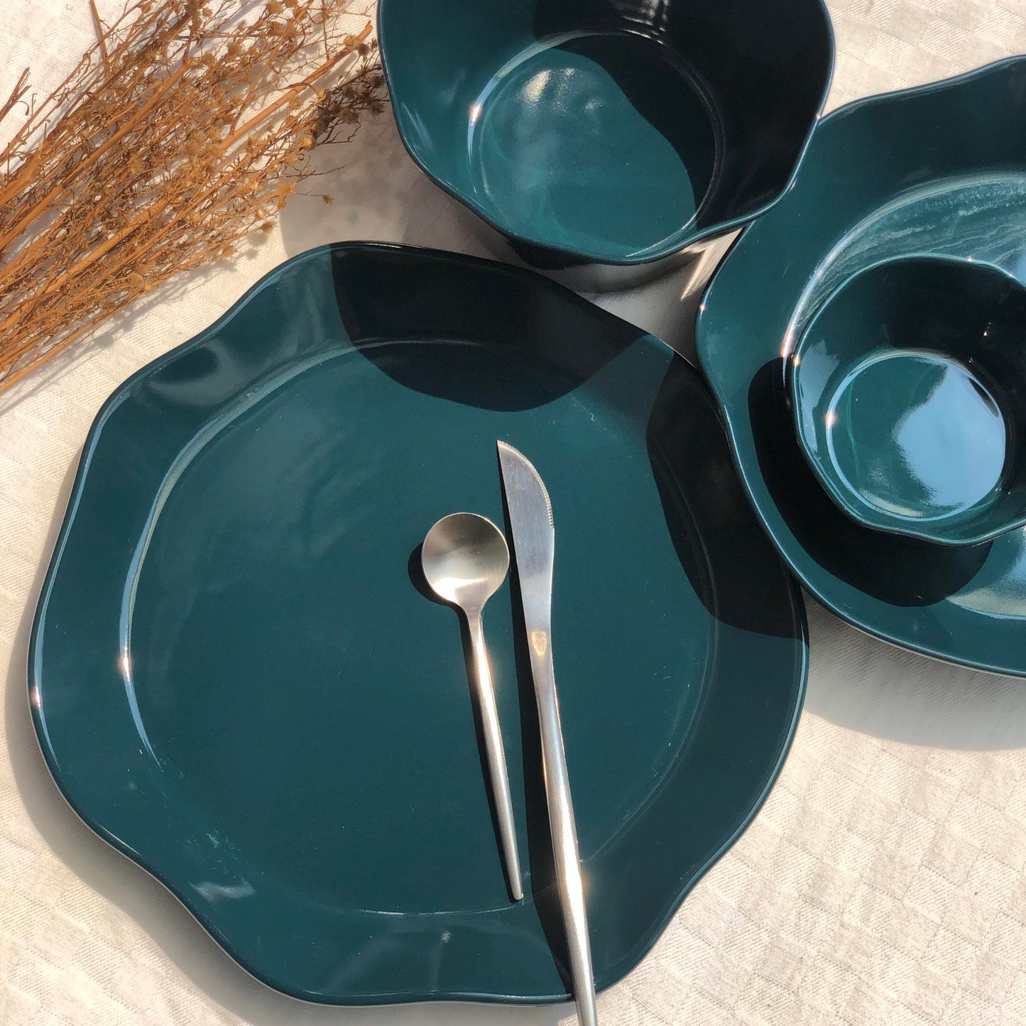 Lori Plate Blue 10.75 inch Lori Plate Blue 9x2 inch Lori Bowl Bowl 5.75x3.25 inch Lori Bowl 4x2 inch