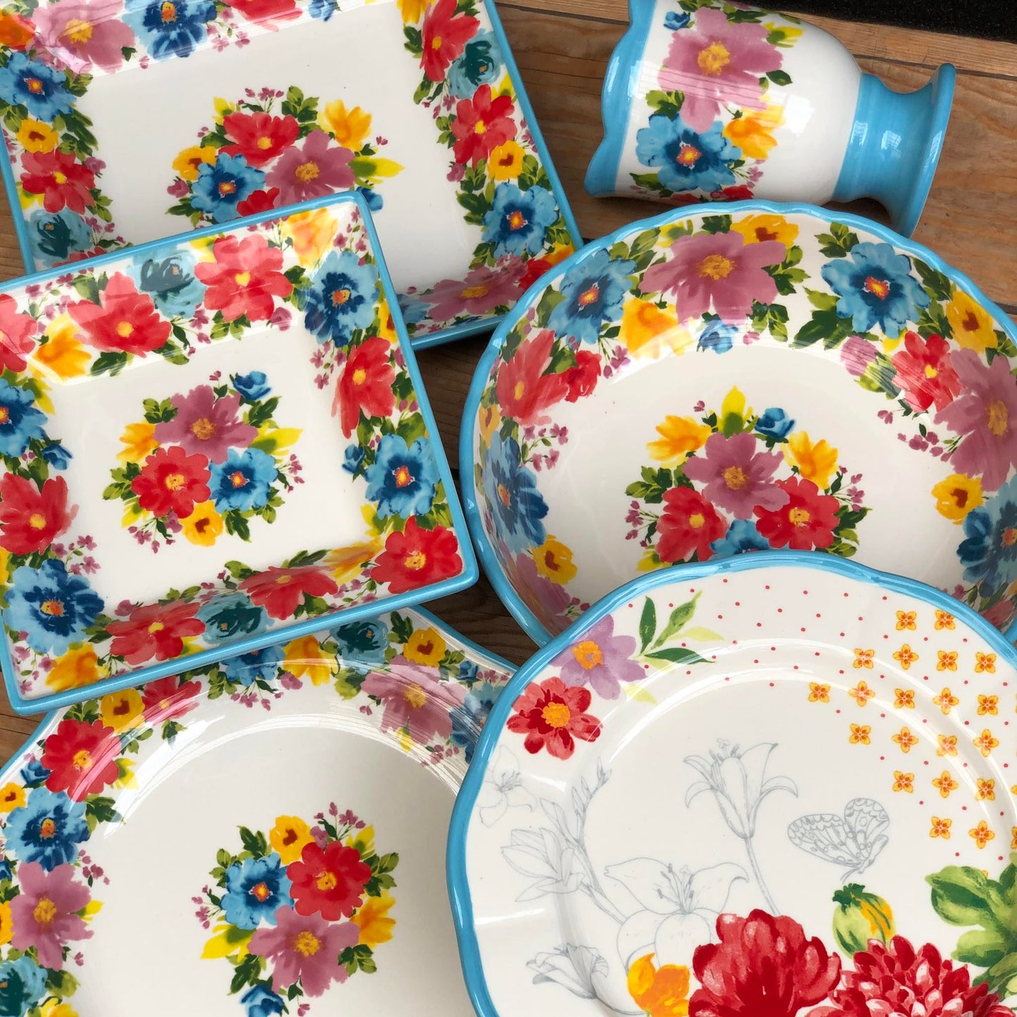 Bordeaux & Provence Ceramic Dinneware Plate