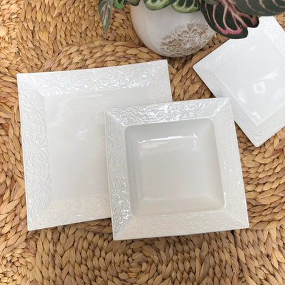 Olivier Square Plate Ceramic Collection