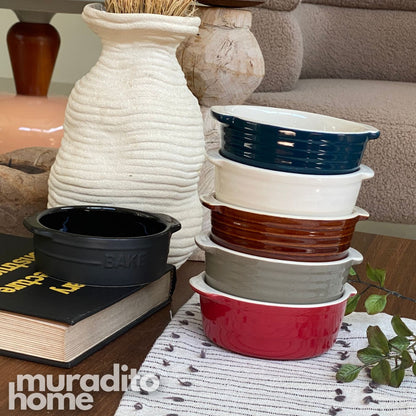 MURADITOHOME Midorizora Ceramic Round Baking Dish Collection