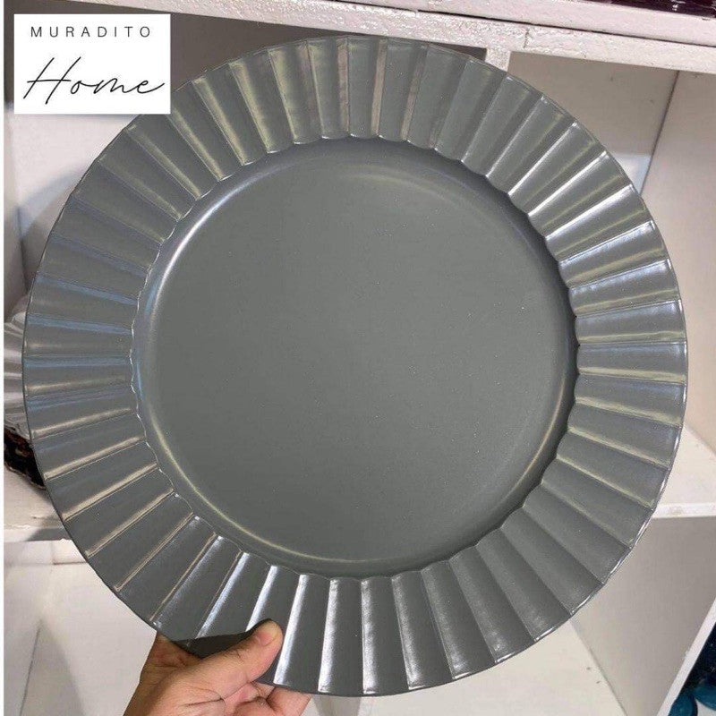 Charger Plate 13” PVC Plastic Premium Quality plastic fiber glass