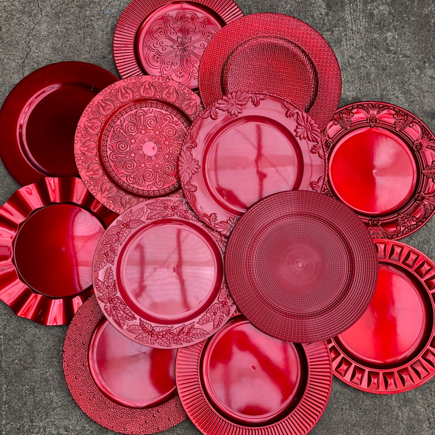Charger Plate 13inch PVC Plastic Premium Quality Batch 2
