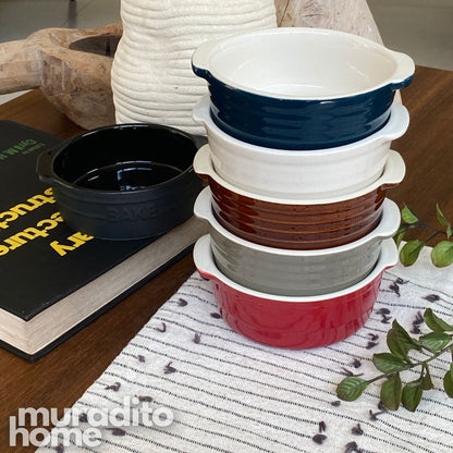 MURADITOHOME Midorizora Ceramic Round Baking Dish Collection