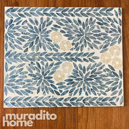 MURADITOHOME Eustaquia Mother of Pearl Placemat 15.5X13"