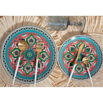 RESTOCKED!!!! Moroccan CERAMIC PLATE SET (11” & 8.5”) (10” & 8”) TABLEWARE PLATES Plato dinnerware