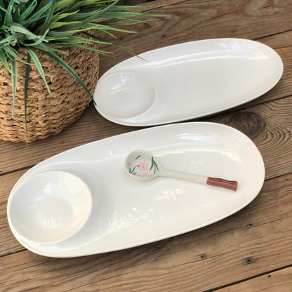 Ceramic Oval Shape Sushi Plate