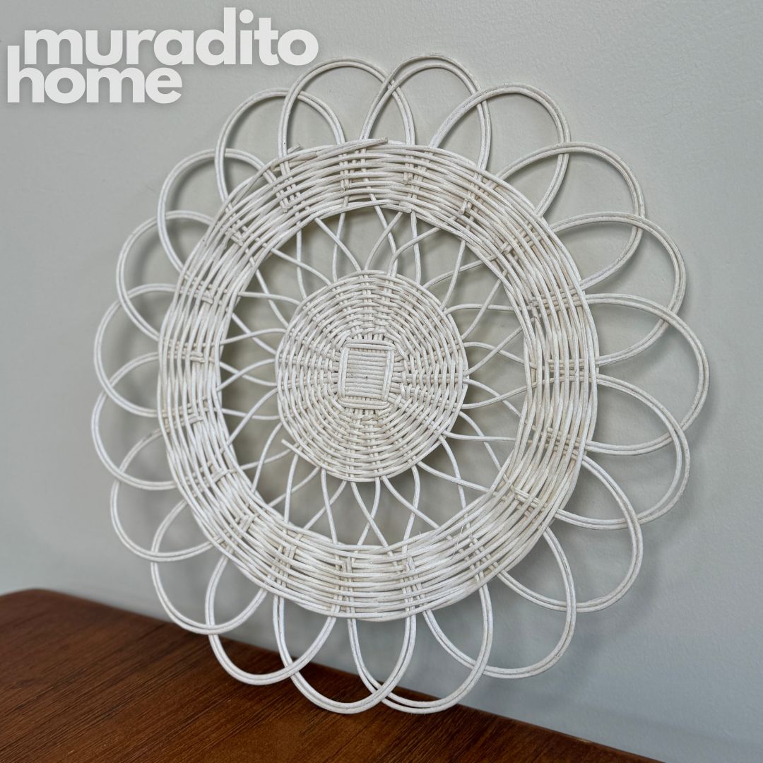 MURADITOHOME Ethan Local Rattan Placemats 13 inches Native
