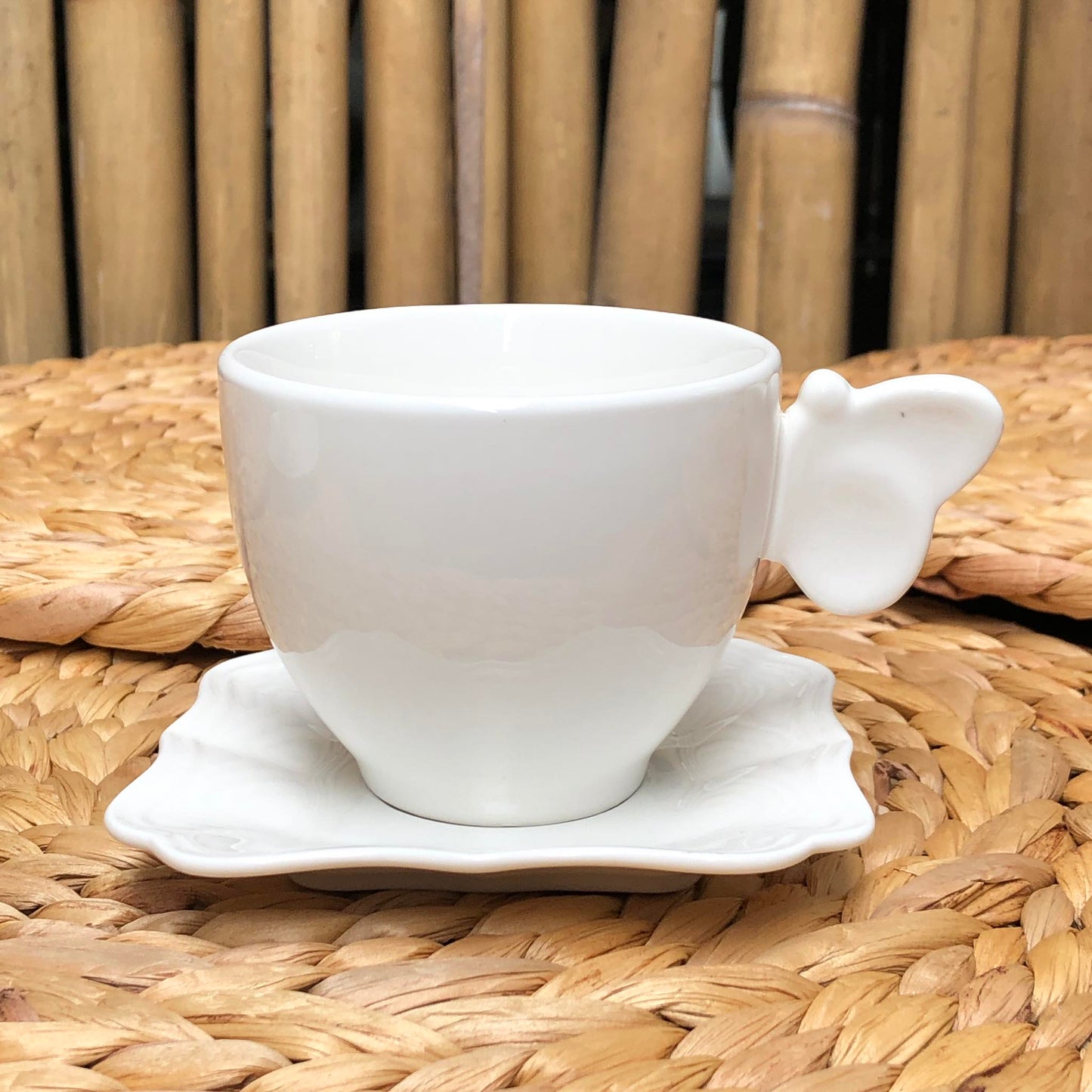 Ceramic White Teacup Collection