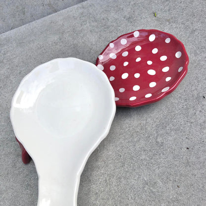 MURADITOHOME Dallas & Dell Ceramic Spoon Rest 8.5x4 inch