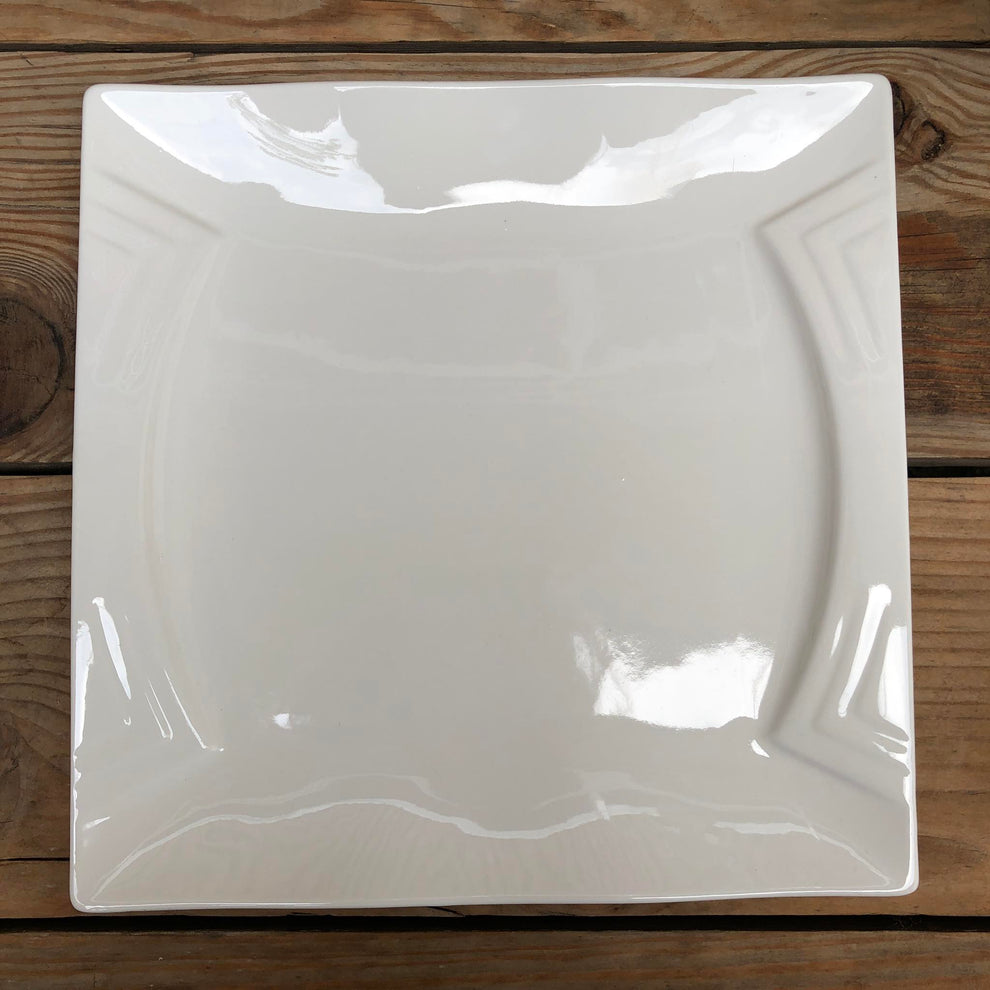 Embossed Porcelain Square Plate – SHOPMURADITOHOME