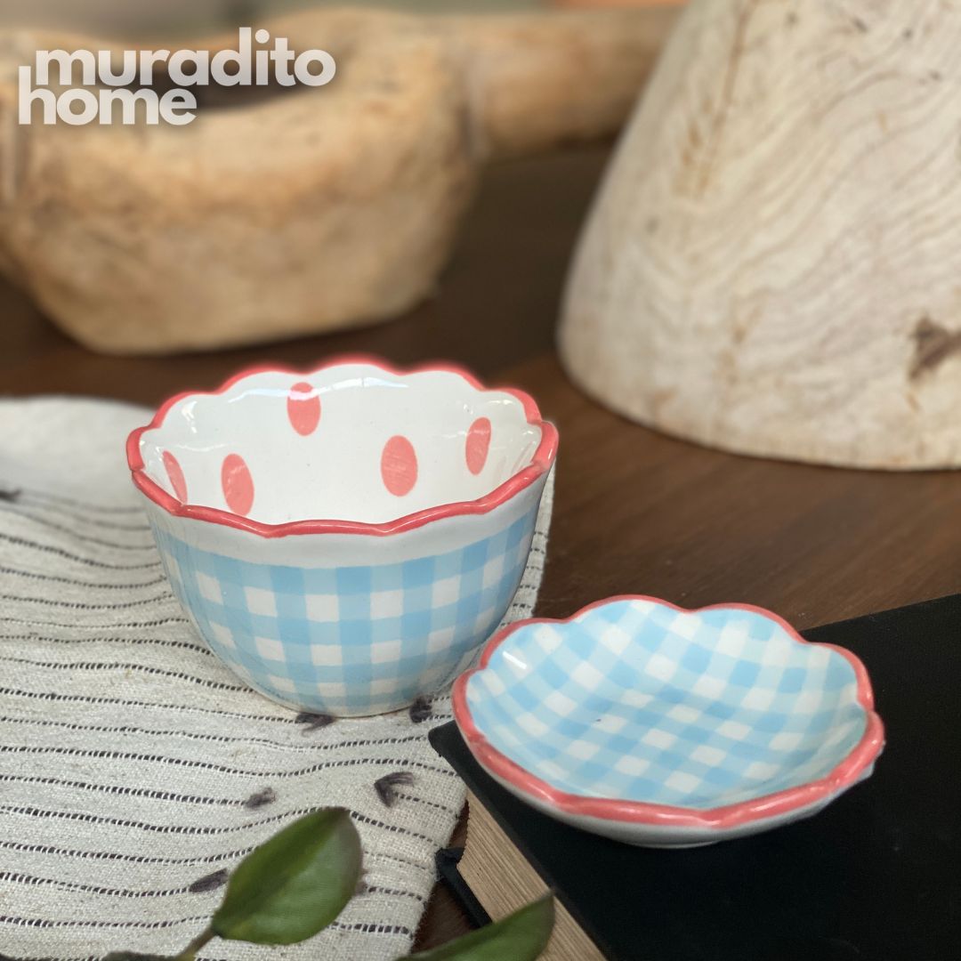 MURADITOHOME Mitch and Chona Ceramic Bowl and Dipping Sauce Collection