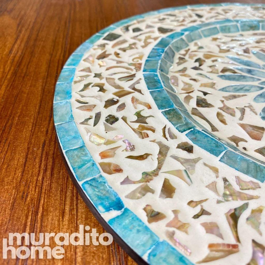 MURADITOHOME Perla Mother of Pearl Placemat 13"