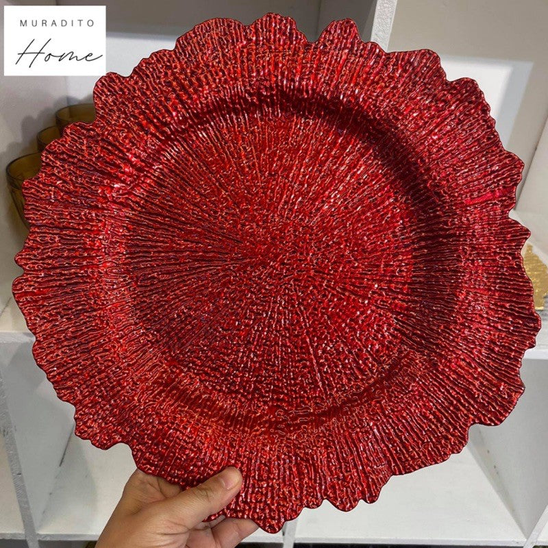 Charger Plate 13” PVC Plastic Premium Quality plastic fiber glass