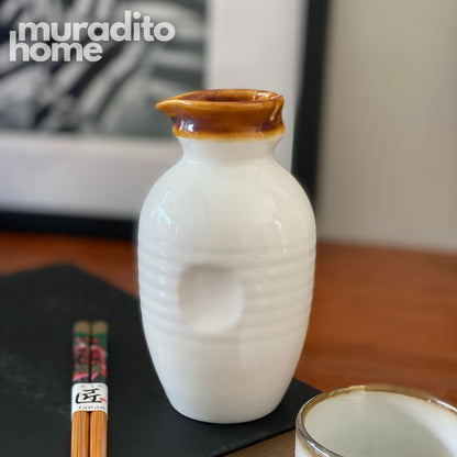 MURADITOHOME Hanatsuki Ceramic Japanese Cup and Creaner Jar Collection