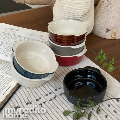 MURADITOHOME Midorizora Ceramic Round Baking Dish Collection