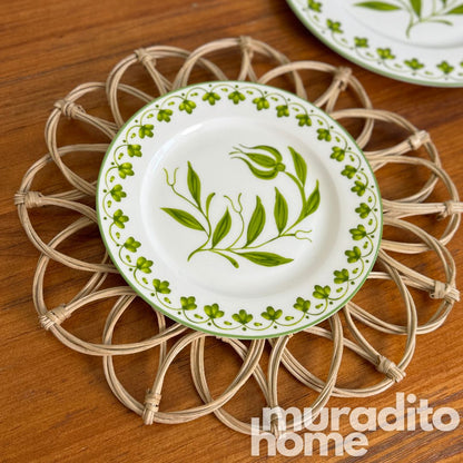 MURADITOHOME Local Rattan Placemats 13.5 inches Native