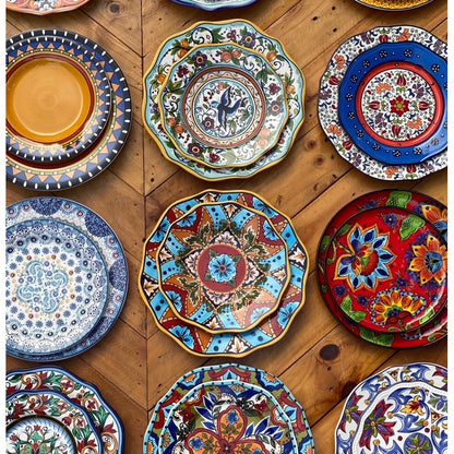 RESTOCKED!!!! Moroccan CERAMIC PLATE SET (11” & 8.5”) (10” & 8”) TABLEWARE PLATES Plato dinnerware