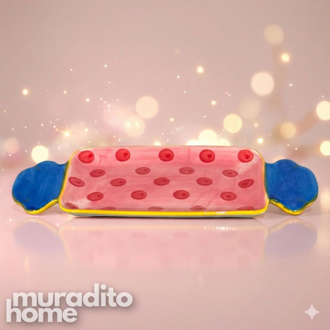 MURADITOHOME Caramella Ceramic Serving Tray and Mug Collection
