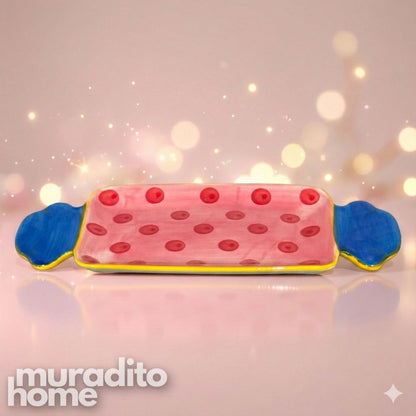 MURADITOHOME Caramella Ceramic Serving Tray and Mug Collection