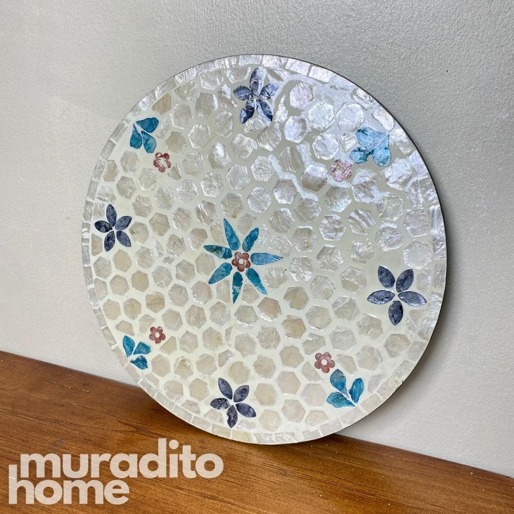 MURADITOHOME Magiting Mother of Pearl Placemat 13"