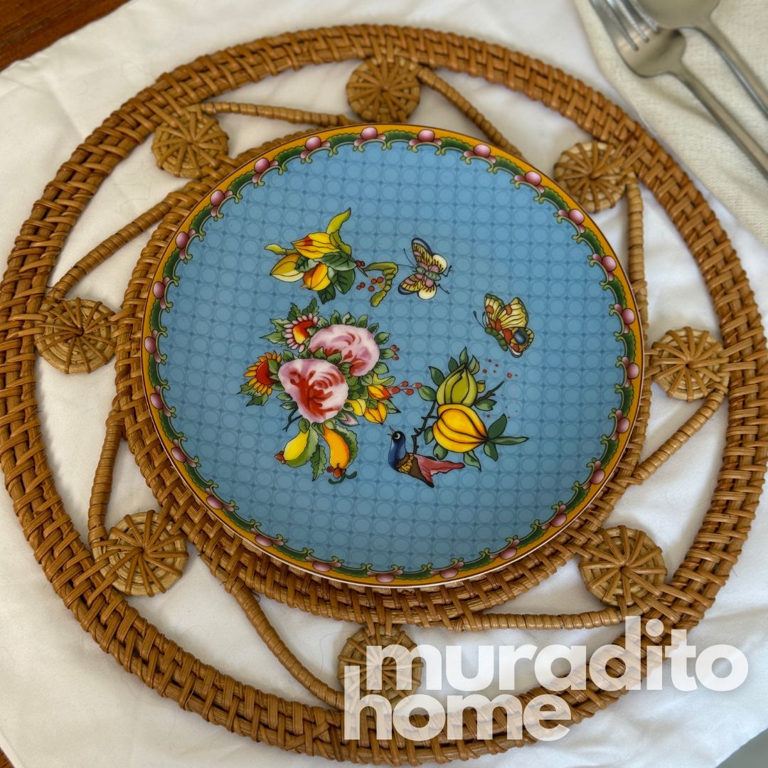 MURADITOHOME Mayumi & Mutya Local Rattan Placemats 13 inches Native