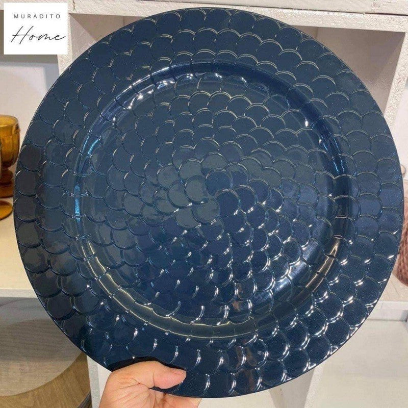 Charger Plate 13” PVC Plastic Premium Quality plastic fiber glass