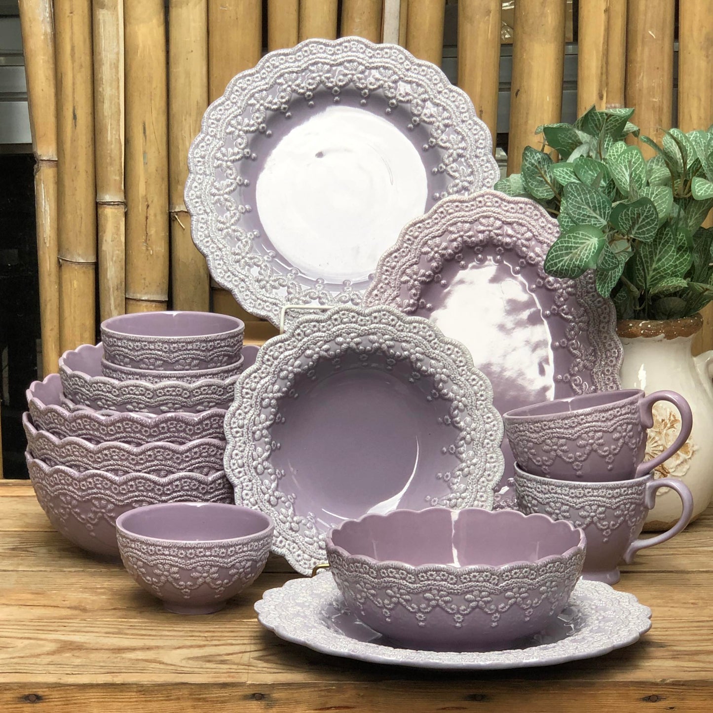 Basilica Lilac Ceramic Dinnerware Collection – SHOPMURADITOHOME