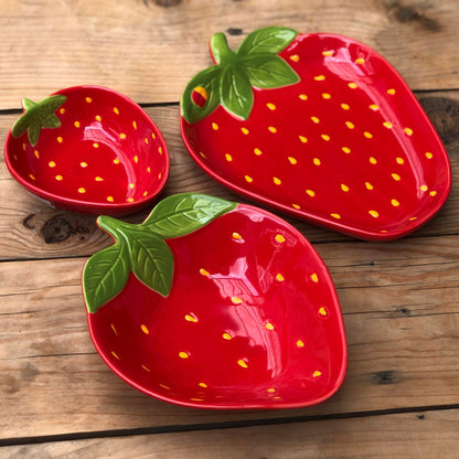 Strawberry Ceramic Plate