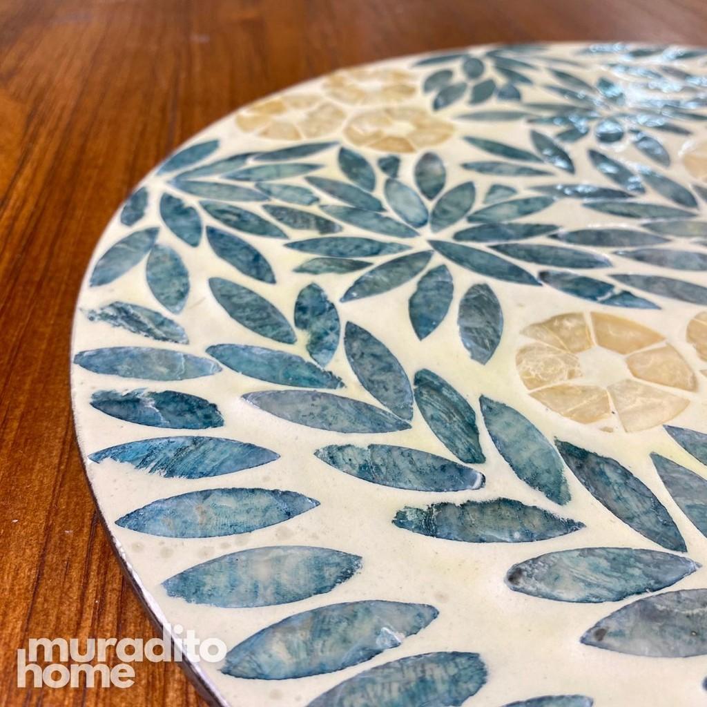 MURADITOHOME Marina Mother of Pearl Placemat 13"