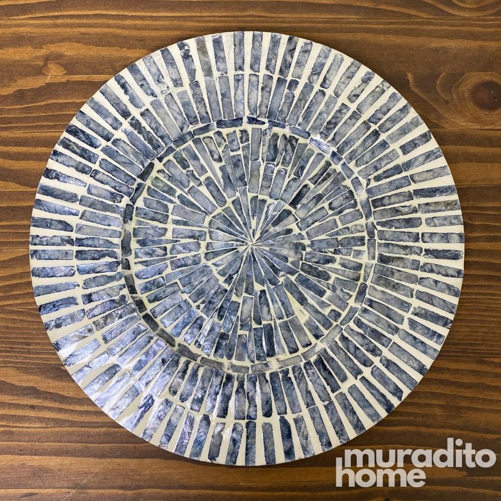 MURADITOHOME Dolores Mother of Pearl Placemat 13"