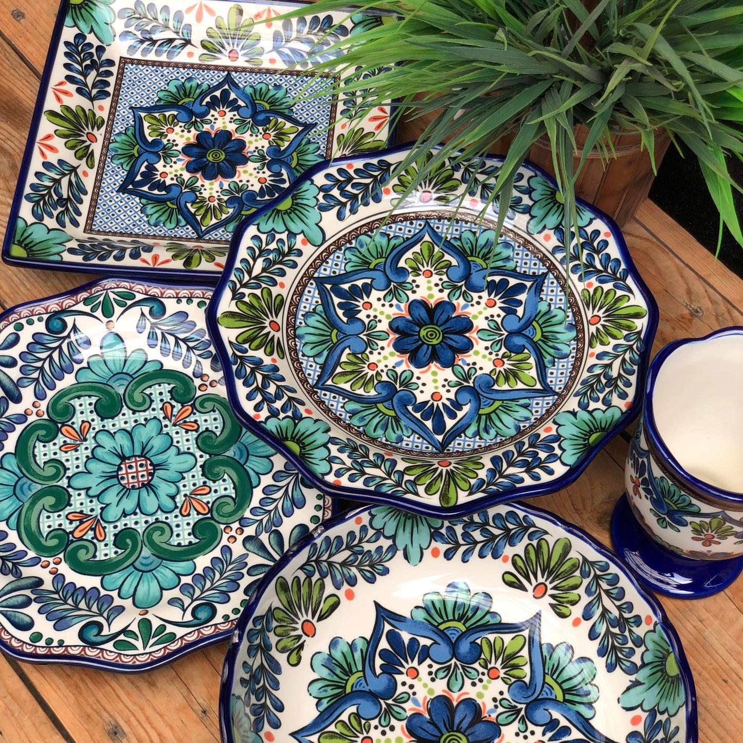 Chamonix & Marseille Ceramic Dinneware Plate
