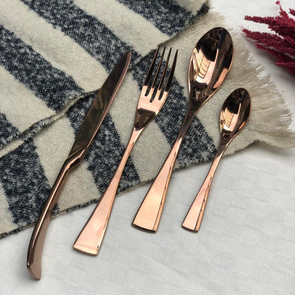 Greta 4 pcs Matte Polish Cutlery Set ( Spoon, Fork, Knife & Teaspoon )