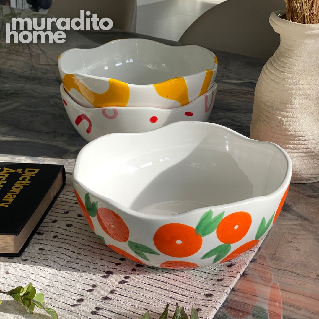 MURADITOHOME Que Rico Ceramic Serving Bowl Collection