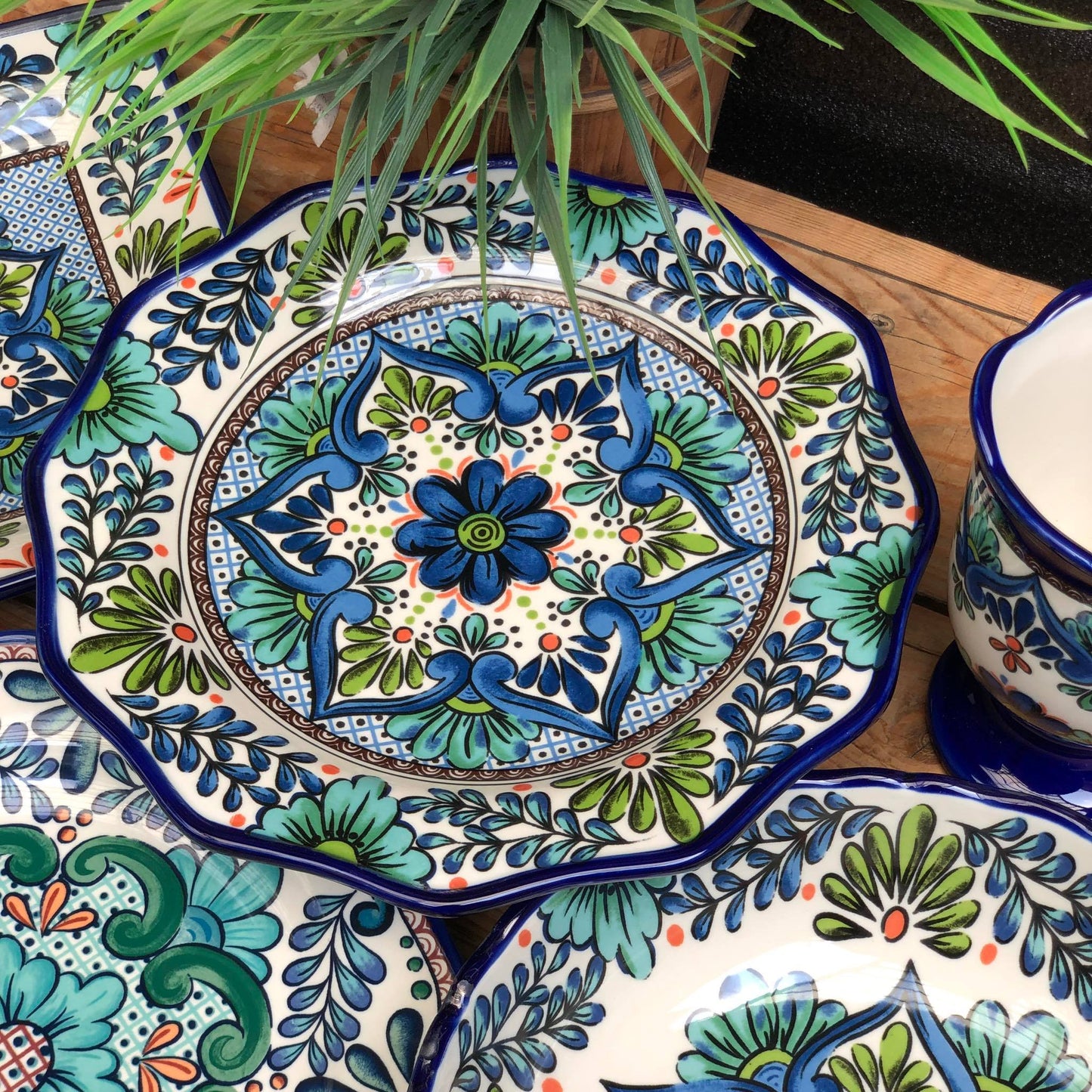 Chamonix & Marseille Ceramic Dinneware Plate