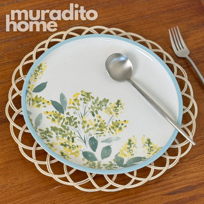MURADITOHOME Daniel Local Rattan Placemats 13 inches Native